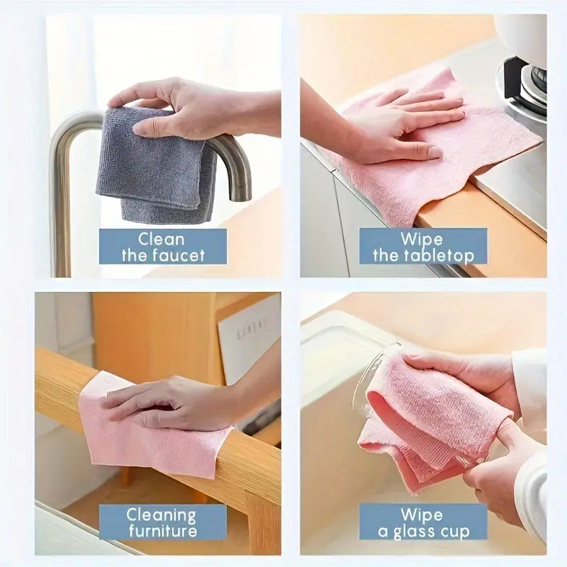 Microfiber Cleaning Cloth Roll | 🔥FLAT 50% SAVING🔥