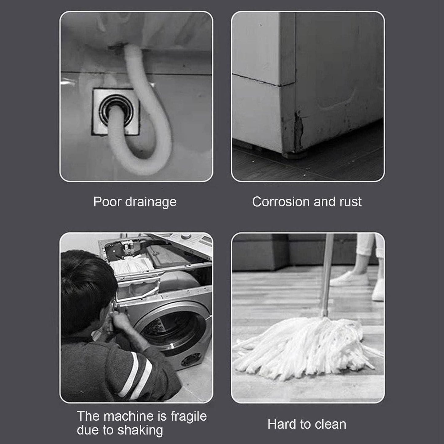 2Pcs Heavy Duty Extensible Appliance Roller